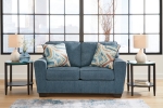 Picture of Beige or Dark Blue Sofa, Loveseat and Chair
