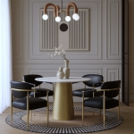 Picture of Leather Upholstered Dining Chair