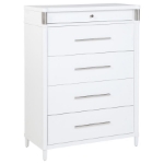 Picture of 38"W x 52"H 5-drawer Bedroom Chest of Drawers White