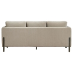 Picture of Fabric Upholstered Panel Arm Sofa Taupe