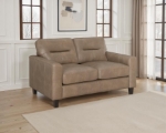 Picture of Faux Leather Arm Living Room Set Brown or Black