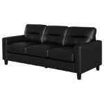 Picture of Faux Leather Arm Sofa Brown or Black