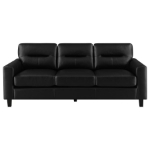 Picture of Faux Leather Arm Sofa Brown or Black