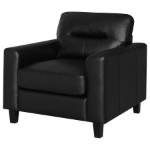Picture of Faux Leather Arm Chair Black