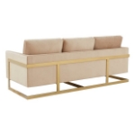 Picture of Gold Frame Velvet Full Size Sofa