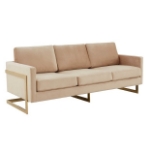 Picture of Gold Frame Velvet Full Size Sofa