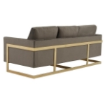 Picture of Gold Frame Velvet Full Size Sofa