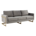 Picture of Gold Frame Velvet Full Size Sofa