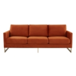 Picture of Gold Frame Velvet Full Size Sofa