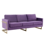 Picture of Gold Frame Velvet Full Size Sofa