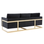 Picture of Gold Frame Velvet Full Size Sofa