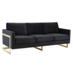 Picture of Gold Frame Velvet Full Size Sofa