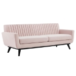 Picture of Velvet Sofa in Pink and Navy Finish