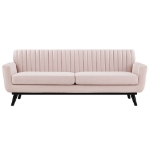 Picture of Velvet Sofa in Pink and Navy Finish