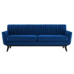 Picture of Velvet Sofa in Pink and Navy Finish