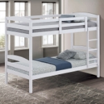 Picture of Twin Bunk Bed White, Grey And Espresso