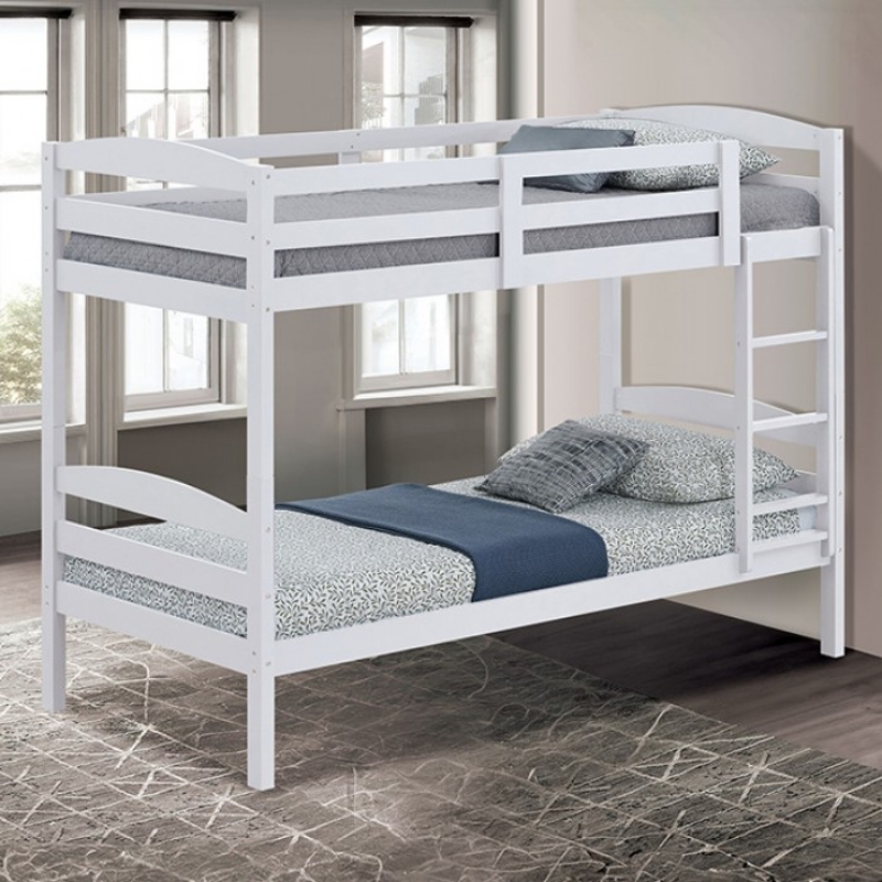 Picture of Twin Bunk Bed White, Grey And Espresso