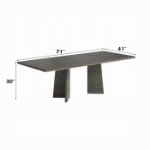 Picture of 71"-89"W X 41"D X 30"H Extension Dining Table
