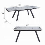 Picture of 63 ~ 95"W Extendable Dining Table