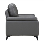 Picture of Genuine Leather Dark Grey Chair