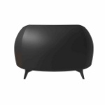 Picture of Single-Seater Leather Sofa Accent Armchair with Stainless Steel Legs