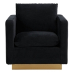Picture of Velvet Chair with Gold Frame