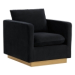 Picture of Velvet Chair with Gold Frame