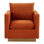 Picture of Velvet Chair with Gold Frame