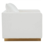 Picture of Leather Chair with Gold Frame