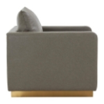 Picture of Leather Chair with Gold Frame