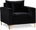 Picture of Velvet Chair with Gold/Silver Legs