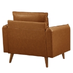 Picture of Leather Accent Armchair