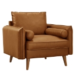 Picture of Leather Accent Armchair