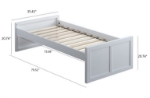 Picture of 33", 39" Teen platform bed w/trundle or w/o trundle