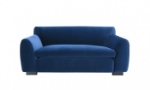 Picture of Royal Blue Chenille, Foam, Solid Wood Loveseat