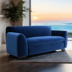 Picture of Royal Blue Upholstered Sofa, Loveseat and Chair