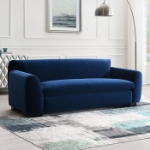 Picture of Royal Blue Chenille, Foam, Solid Wood Sofa, Loveseat and Chair