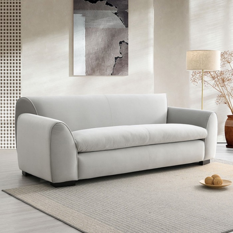 Picture of Light Gray Chenille, Foam, Solid Wood Sofa