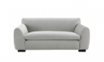 Picture of Light Gray Chenille, Foam, Solid Wood Loveseat