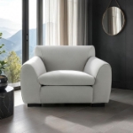 Picture of Light Gray Upholstered Sofa, Loveseat and Chair