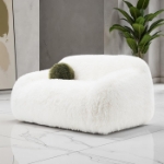 Picture of White, Green, Dark Grey and Sand Color Soft and Luxurious Loveseat