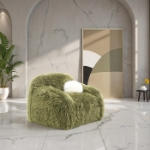Picture of Green Soft and Luxurious Swivel Chair