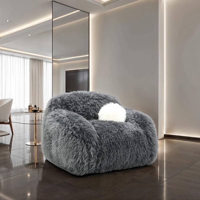 Picture of Dark Gray Soft and Luxurious Swivel Chair