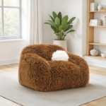 Picture of Brown Soft and Luxurious Swivel Chair