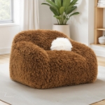 Picture of Brown Soft and Luxurious Swivel Chair