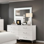 Picture of White Dresser and Mirror