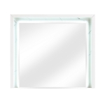 Picture of White Dresser and Mirror