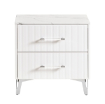 Picture of White Two Drawer Night Stand