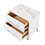 Picture of White Two Drawer Night Stand