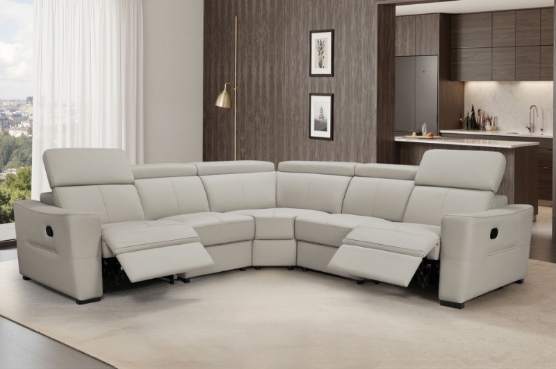 Picture of Grey Sectional w/ Manual Recliners